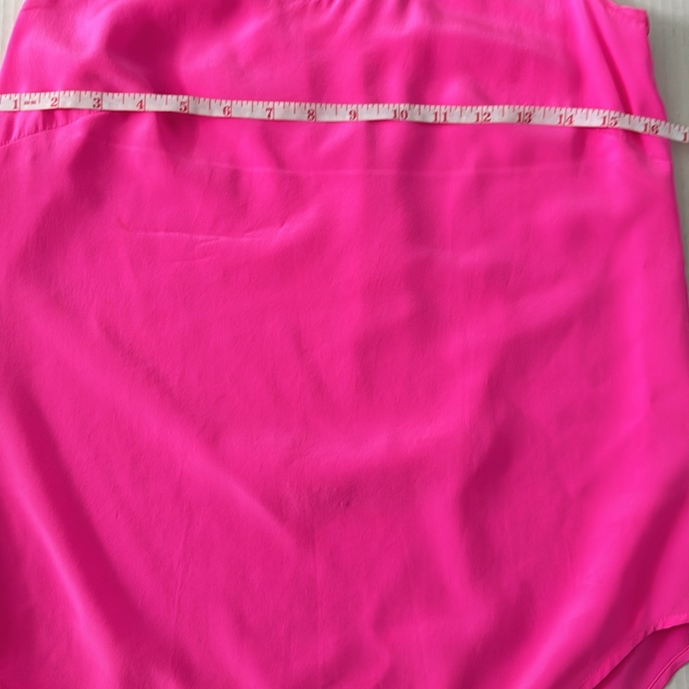 Lilly Putlizer Alyssa Pink Silk Tank Size XS - Picture 9 of 10